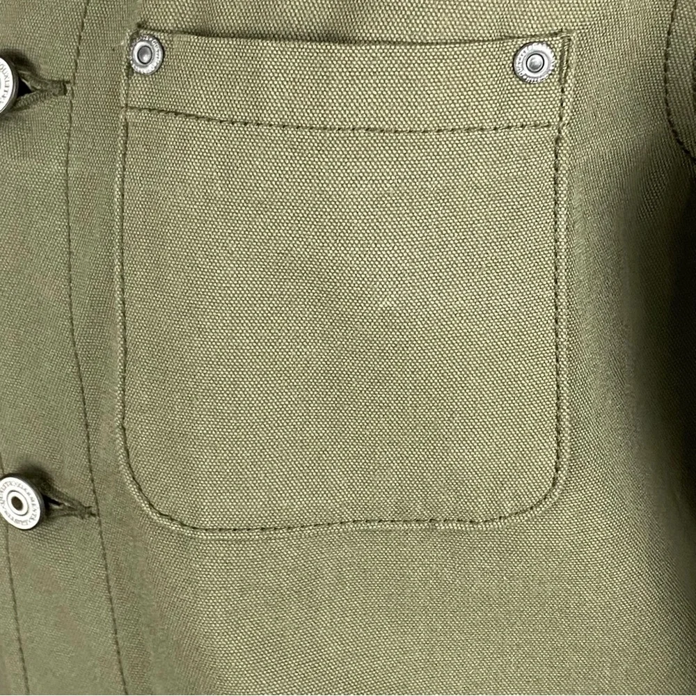 Gustin Army Green Canvas Chore Coat XS - Picture 4 of 13